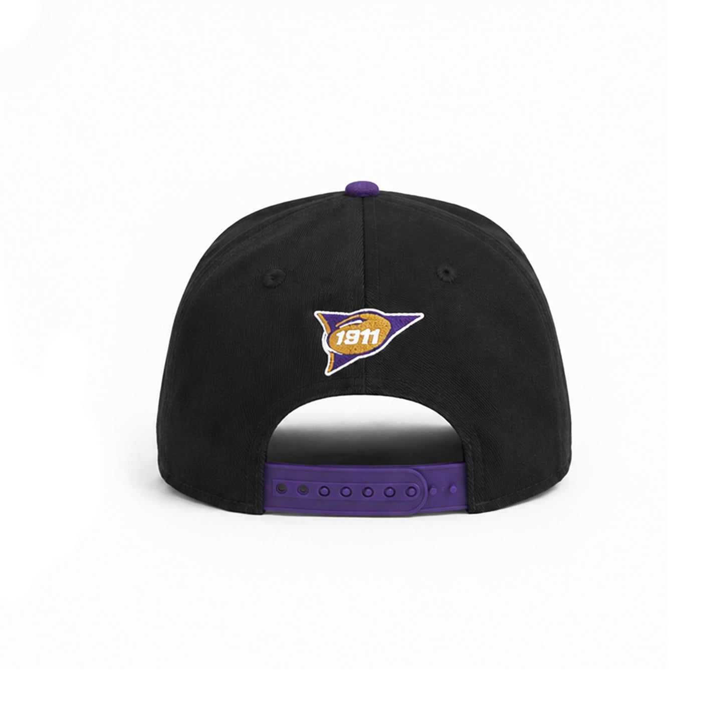 Triple Ω Snapback Hat (Black/Purple)